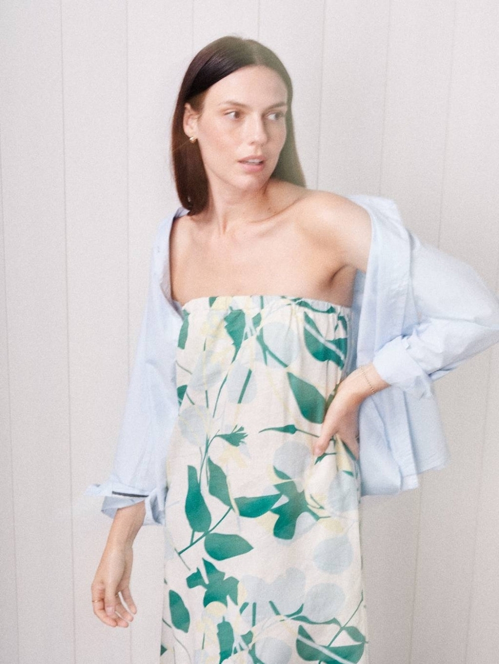 NWT Bailey 44 Blossom Printed Linen Maxi Dress - M - Picture 3 of 3
